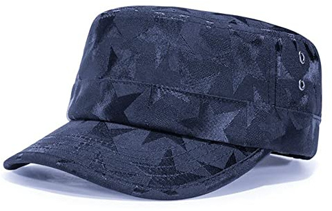 QICHEN Military Army Cap Herren Baumwolle Vintage Flat Cap Kappe Verstellbare Freizeit Outdoor Sport Baseballmütze Sommer