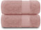 GC GAVENO CAVAILIA Lot de 2 Serviettes de Bain Douces en Coton égyptien - 700 g/m² - Absorbantes l'eau - Collection hôtel - Rose pâle - 177,8 x 313,1 cm