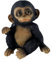 Aspinaworld Gartenfigur, sitzende Baby Schimpansen Figur 20 cm, Figur für den Garten, wetterfeste Deko