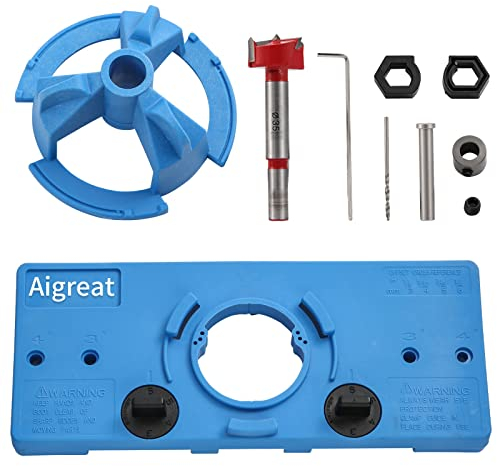 Concealed Hinge Jig,Door Drill Hole Jig for Cabinet Hinges & Hardware Installation - Cabinet Door Hinge Tool - Cabinet Hardware Jig