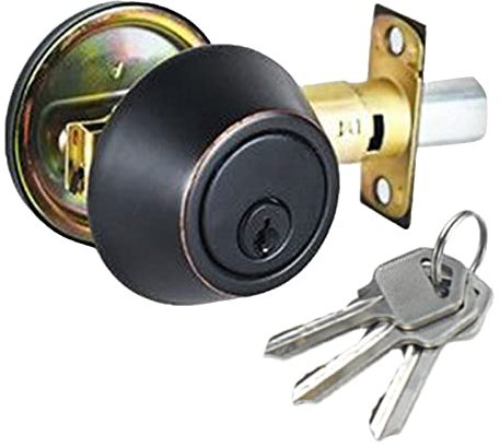 Tissting Rundes Kugel Türschloss Mit Schloss Und Schlüssel - Einfach Zu Installieren, Sicher Und Langlebig, Ideal Für Schlafzimmer Und Badezimmer, Passend Für Türen Mit 3-5 cm/1.2-2 Zoll Dicke