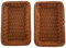 Giilayky 2 PièCes SéRies Panier Rectangulaire pour Table ou PréSentoir pour Pain, Fruits et LéGumes Paniers en Osier pour MarchéS, Boulangerie