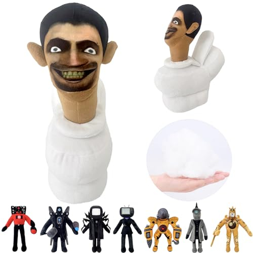 Skibidi Toilette Plüschtier,Skibidi Toiletten Figuren,Plüsch Skibidi Toiletten Figuren,Titan Speakerman Plüsch Weich Bequem Gefüllte,Plüschtier Kuscheltier Stofftier Weihnachten für Spielefans