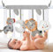 Aolso Juguetes Colgantes para Cochecitos,3PCS Juguete Actividades Sonajero Recien Nacido,Juguetes de Peluche Suave para Bebés para Cochecito, Cuna,Conjuntos de Formas de Alto Contraste Juguetes