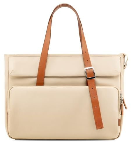Inateck Damen Tote Bag Handtasche Kompatibel mit 15,3 Zoll MacBook Air M4 2025, 2023-2024 M2/A2941, M3/A3114