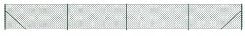Tidyard Maschendrahtzaun mit Bodenflansch Komplett Set Maschendraht Drahtgeflecht Zaun Zaunset Drahtgitterzaun Gartenzaun Drahtgitter Drahtzaun 1 x 10 m (H x L) Verzinkter Stahl mit PVC-Beschichtung