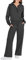 ORANDESIGNE Lounge Set Zweiteiler Damen Knopf Langarmshirt High Waist Weite Freizeithose Loungewear 2 Teiler Jogginganzug A Schwarz L
