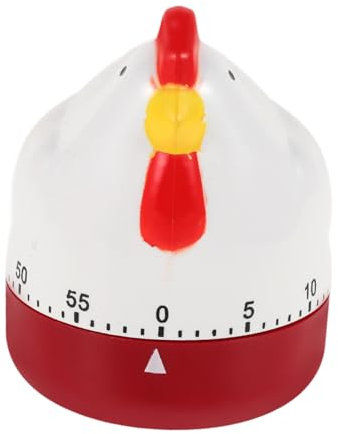 DECHOUS 2 Piezas Temporizador De Cocina Reloj Antiguo Herramientas Electricas Temporizador De Cuenta Regresiva De La Cocina Horneando Niño Pollo y Huevo Importante El Plastico
