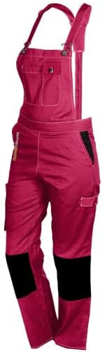 Fashion Sécurité Salopette de Travail Femme Rose et Noir Résistante, Confortable et Tendance - Bricolage et Jardinage
