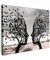 MuchoWow© Impression sur Toile Peinture 40x30 cm Tableau Mural Decoration Salon Abstrait Boheme Tableaux Murale Moderne Plage - Mer - Gens - Arbre - Art Moderne