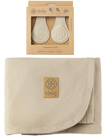 Cloby CBY-SET-SB-BE Set UV-Schutz-Decke Sandy Beach und magnetische Clips beige