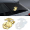 deemars US Marine Corps Auto-Emblem, Marine Corps Aufkleber, 3D USMC Military Hawk Globe Anchor Auto Abzeichen Aufkleber, Autozubehör Auto Exterieur Embleme Abzeichen Universal für LKW (Gold)