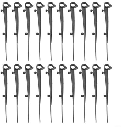 20 Stück Laubschutz-Clips, Dachrinnenbürste, Laubschutz-Clips, Dachrinnen-Clips, 150 mm Länge, Laubschutz-Clips für Saiten/Außenleuchten