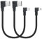 Short Mini USB Cable,25cm/10in 90 Degree USB 2.0 A Male to Mini USB Male Left + Right Angle Charging and Data Sync Cable,for GPS,Dash Cam,DigitalCamera,Hard Drive,MP3 Player,Phone etc.(2Pcs)
