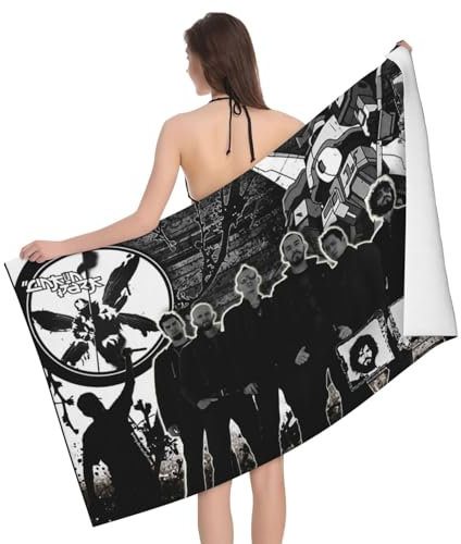 Stepgrais Linkin Rock *Park- Chester Singer Bennington Strandtuch, neuartiges Muster, Badetuch, gemütliche Badezimmertücher, strapazierfähige Handtücher für Strand, Dusche, Geschenk, 80 x 130 cm