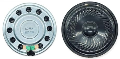 Ubxvamm 2 bocinas magnéticas de neodimio de 50 mm, 8 ohmios, 0,5 W, con carcasa de metal para altavoces de proyectos auditivos