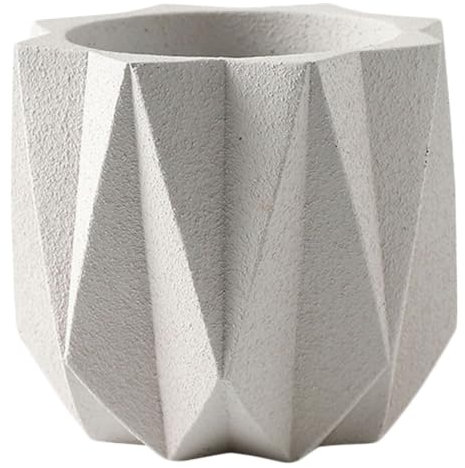 Yardwe Moderner Zement Blumentopf mit Tablett Minimalistischer Pflanzer für Sukkulenten und Zimmerpflanzen Langlebiges und Stilvolles Pflanzgefäß für Innenräume