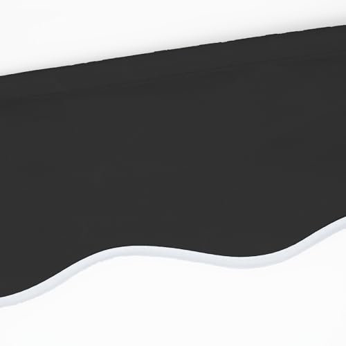 Eclipse Volant aus Polyacryl inkl. Keder, hochwertiges Markisentuch Farbe: Schiefer, Markisenbreite: 2.5 m Zubehör für Verschiedene Markisen als Sonnenschutz für Balkon und Terrasse