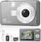 Appareil Photo Numérique Compact, Appareil Photo Numérique Enfant HD 1080P avec Carte de 32 Go, 48MP Appareil Photo 8X Zoom Numérique Rechargeable pour Enfants, Adolescents,Débutants (Gris)