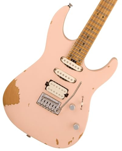 Charvel Rick Graham Signature Pro-Mod DK24 2PT CM MPL E-Gitarre, Worn Shell Pink