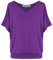 Van Der Rich ® - Tshirt Oversize mit V-Ausschnitt im lässigen Stil - Damen(Violett, XL)