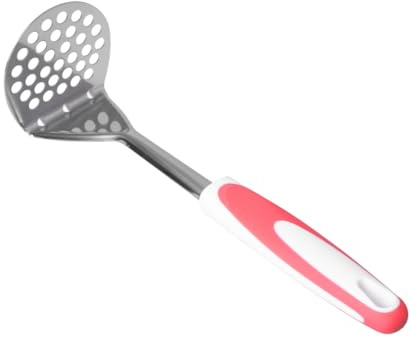 TOBBOMEY Presse-purée Pomme de Terre Acier Inoxydable avec Poignée Plastique Ustensile Cuisine pour Légumes et Fruits Outil Presse Alimentaire Robuste pour Purée de Carottes et Courge