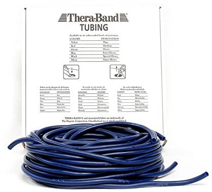 THERABAND Widerstandstrainer Tubing 30,50 m 30,50 m, Blau | Sehr schwer, OneSize
