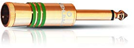 Oehlbach Jack 63 Mono Klinkenstecker, 6,3 mm Mono Gold
