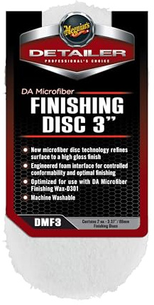 Meguiar's Microfibre Finishing Disc, White, 3 Finishing