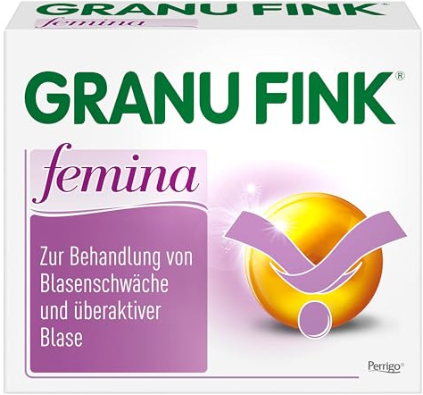 GRANU FINK femina - pflanzliche Blasenschwäche Kapseln für Frauen - 30 St. | Natürlich wirksames Arzneimittel zur Stärkung der Blasenfunktion, vermindert häufigen Harndrang, Mittel gegen Reizblase