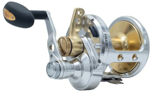 Fin-Nor Marquesa Lever Drag 50 MAR50LD2 2Speed Reel - Multirolle zum Meeresangeln, Meeresrolle zum Hochseeangeln, Rolle