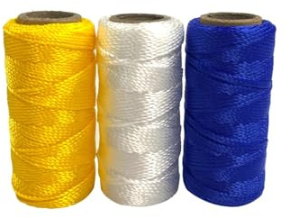 TrendLine Bindfaden-Set 50m 3-er Pack Packschnur Verpackungsfaden Polypropylen