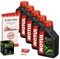 Motul 10W-40 Öl + HiFlo Ölfilter für Kawasaki GTR 1400, ZGT40A ZGT40C ZGT40E - Ölwechselset inkl. Motoröl, Filter, Dichtring