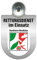 Einsatzschild Windschutzscheibe incl. Saugnapf - Rettungsdienst im Einsatz - incl. Regionen-Wappen nach Wahl - 309354 Farbe Region Nordrhein-Westfalen