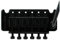 Floyd Rose non-fine Tuner Tremolo-Set mit R2 Sattel, schwarz
