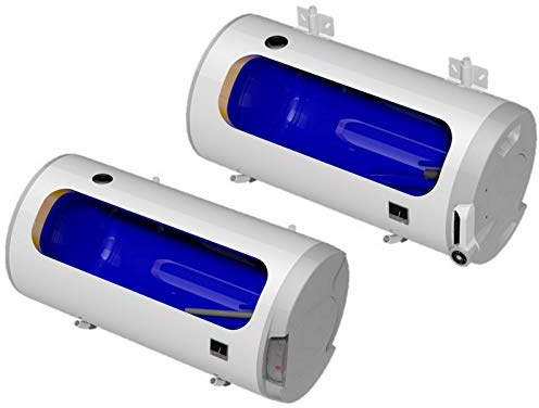 Warmwasserspeicher Boiler Elektrospeicher, wandhängend HORIZONTAL waagerecht mit verschleißfreiem Keramikheizstab in der Größe 100 L Liter