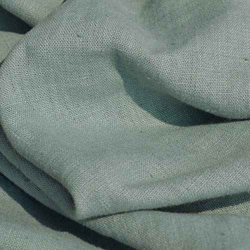 Textiles français 100% Leinen Stoff aus Frankreich mit weichem Griff – Salbeigrün – Breite: 145 cm (Meterware)