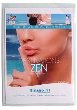 Djois made by Tarifold 194773- Pack 5 Pochettes plastique Adhésive A4 transparentes, cadre d’Affichage autocollant et repositionnable A4, Kang Easy Load, 5 unités