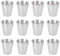 NUOBESTY 12pcs Stainless Steel Shot Glasses Dipping Sauce Dishes Bowls Vessel Drinking Cup Barware Stainless Steel Cups for Home Party Camping(70ml)