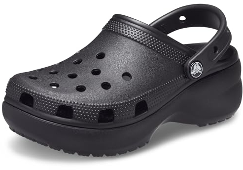 Crocs Herren Classic Platform Clog W Clog, Black, 41/42 EU