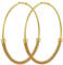 PROSTEEL 80mm große Runde Ohrringe für Damen Mädchen 18k vergoldet einzigartiges Design Creolen Hoop Ohrringe Hoop Earrings trendige Kreolen Schmuck Accessoire