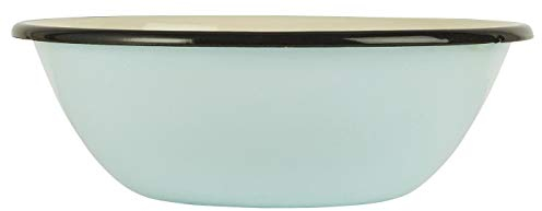 IB Laursen [W] [W] Schale Emaille hellblau m/Creme innen