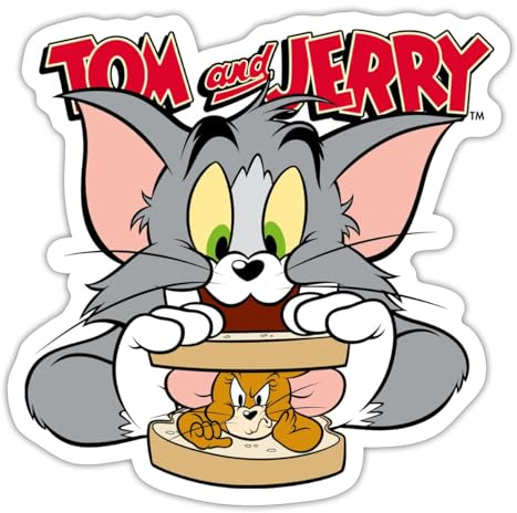 Tom Und Jerry Maus-Sandwich Sticker Aufkleber