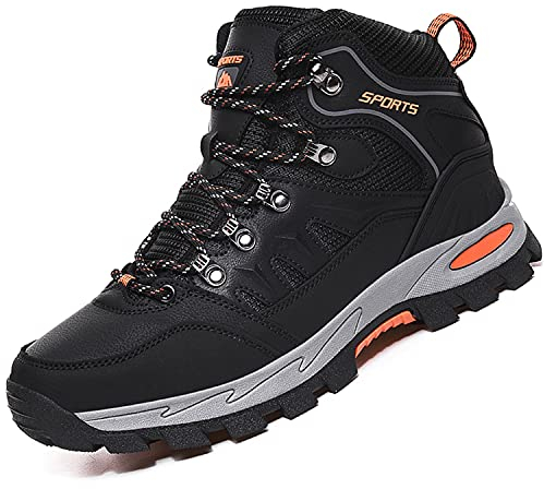 VTASQ Scarpe da Escursionismo Uomo Donna Arrampicata Sportive Impermeabili Traspiranti Passeggiate Stivali per Antiscivolo Sportive All'aperto Scarpe da Escursionismo Nero 40EU