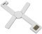 Escala de cocina plegable digital compacta, escala de alimentos portátiles plegables precisa, apagado automático de las características de tara (Color : White, Size : 5000g/1g)