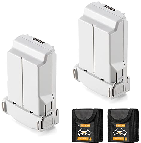 Original Mini 3/Mini 3 Pro/Mini 4 Pro Intelligent Flight Battery Plus 2 Pack (7.38V, 3850mAh) Secure Case for DJI Mini 3 Pro,Mini 3,Mini 4 Pro Drone
