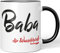 JUNIWORDS Tasse, Baba, die Wundervolle, Schwarz (5214047)