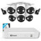 Swann 4K UHD Security Camera System, 8 Channel NVR with 1TB, 8 Cameras PoE Cat5e Indoor Outdoor, 8MP Wired Surveillance CCTV, True Detect, Color Night Vision, 2-Way Audio, Siren, Spotlight, 24/7