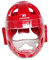 Baoblaze Karate Headgear Safety Head Guard Verstellbarer Gesichtsschutz für Sanda Kickboxen, Rot, l