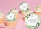 20 x EDIBLE PERSONALISED Botanical cupcake toppers wafer/icing uncut Birthday/Hen Party/Retirement/Baby Shower (Icing Paper)
